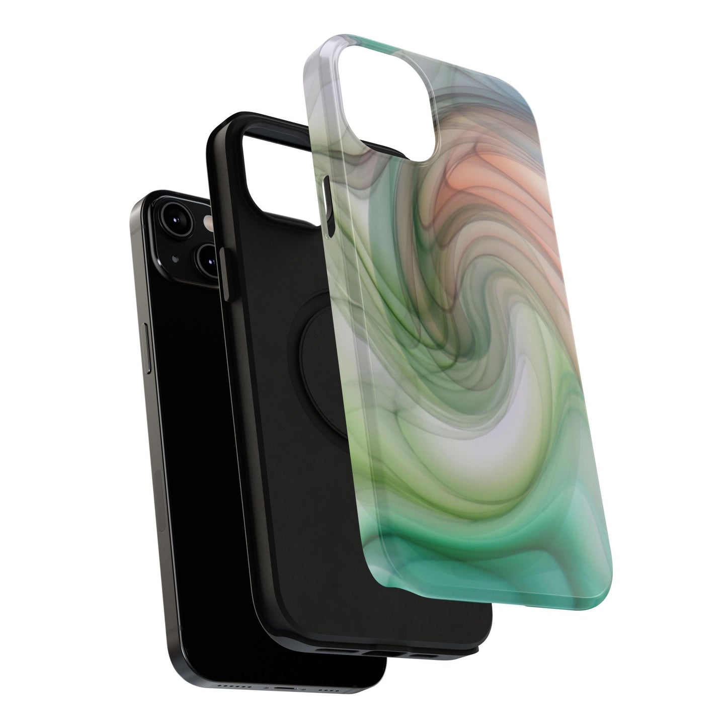 Impact-Resistant Phone Case – Marble Flow