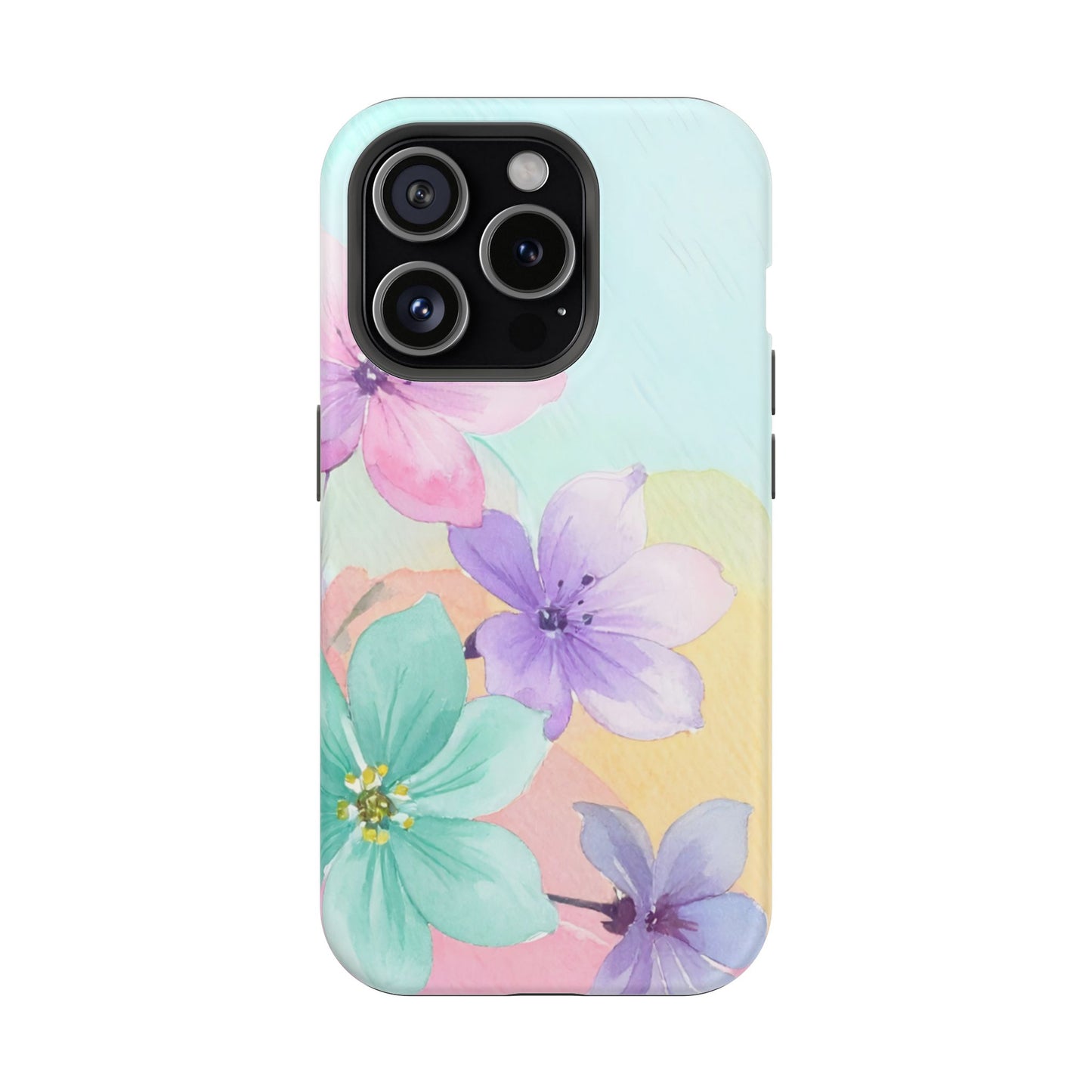 Impact-Resistant Phone Case – Water Petal