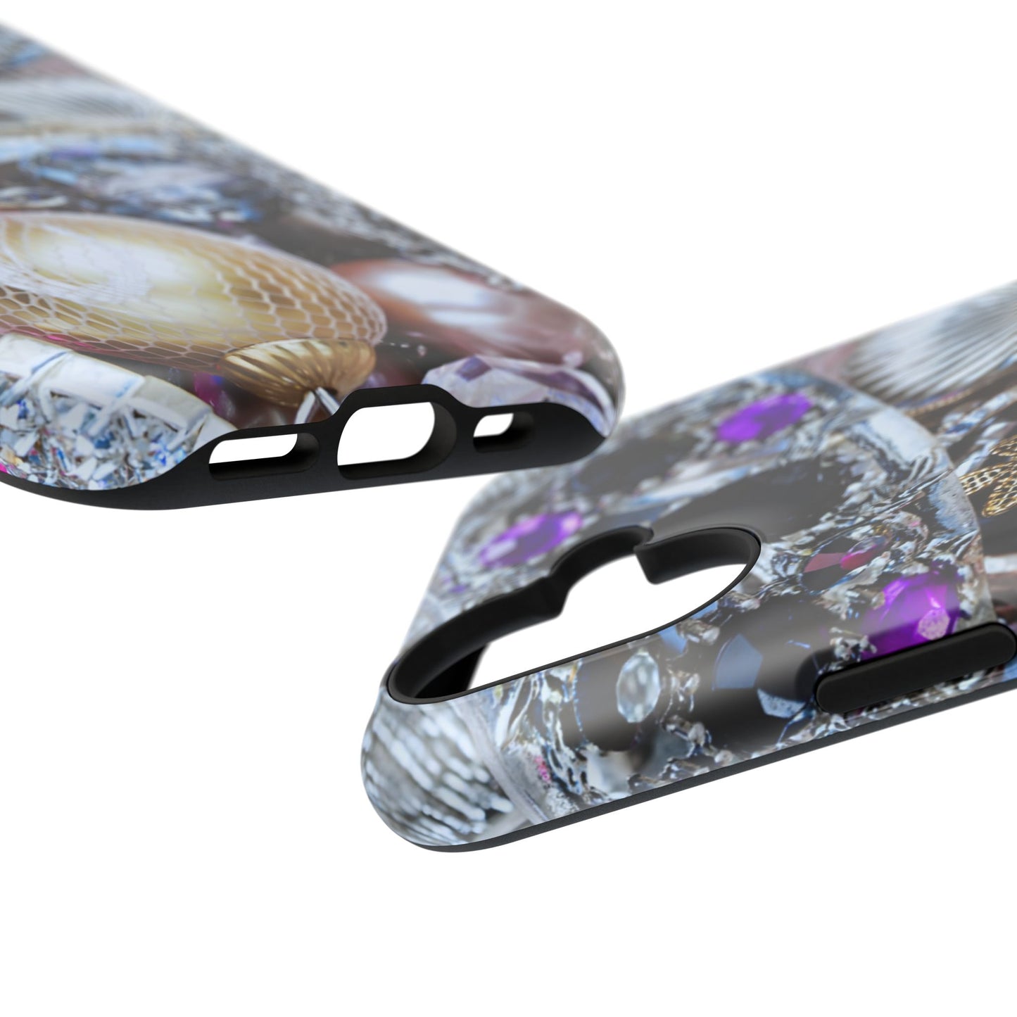 Impact-Resistant Phone Case – Chrome Jewel