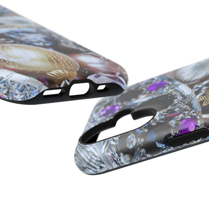 Impact-Resistant Phone Case – Chrome Jewel