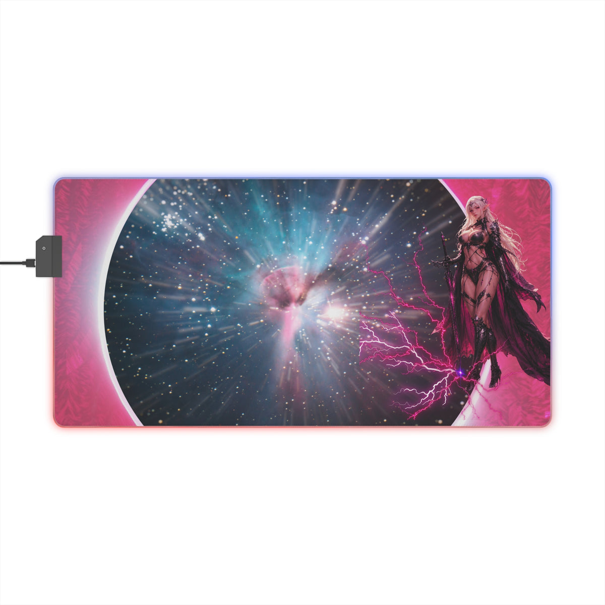 Gaming LED Desk Mat – Starborn Fury