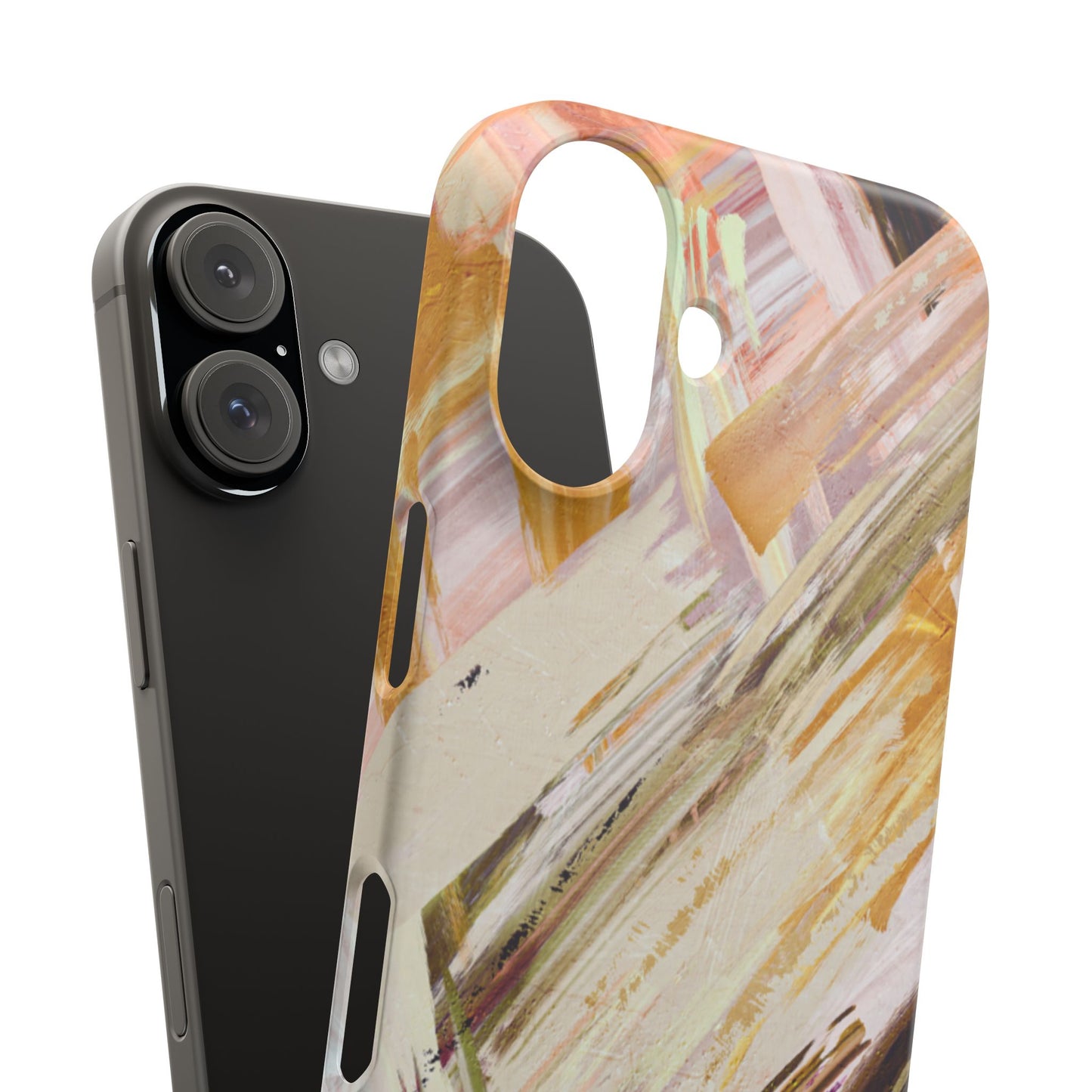 Snap Phone Case – Brush & Bronze