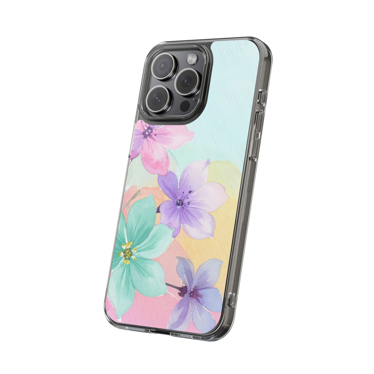 Clear Phone Case – Water Petal