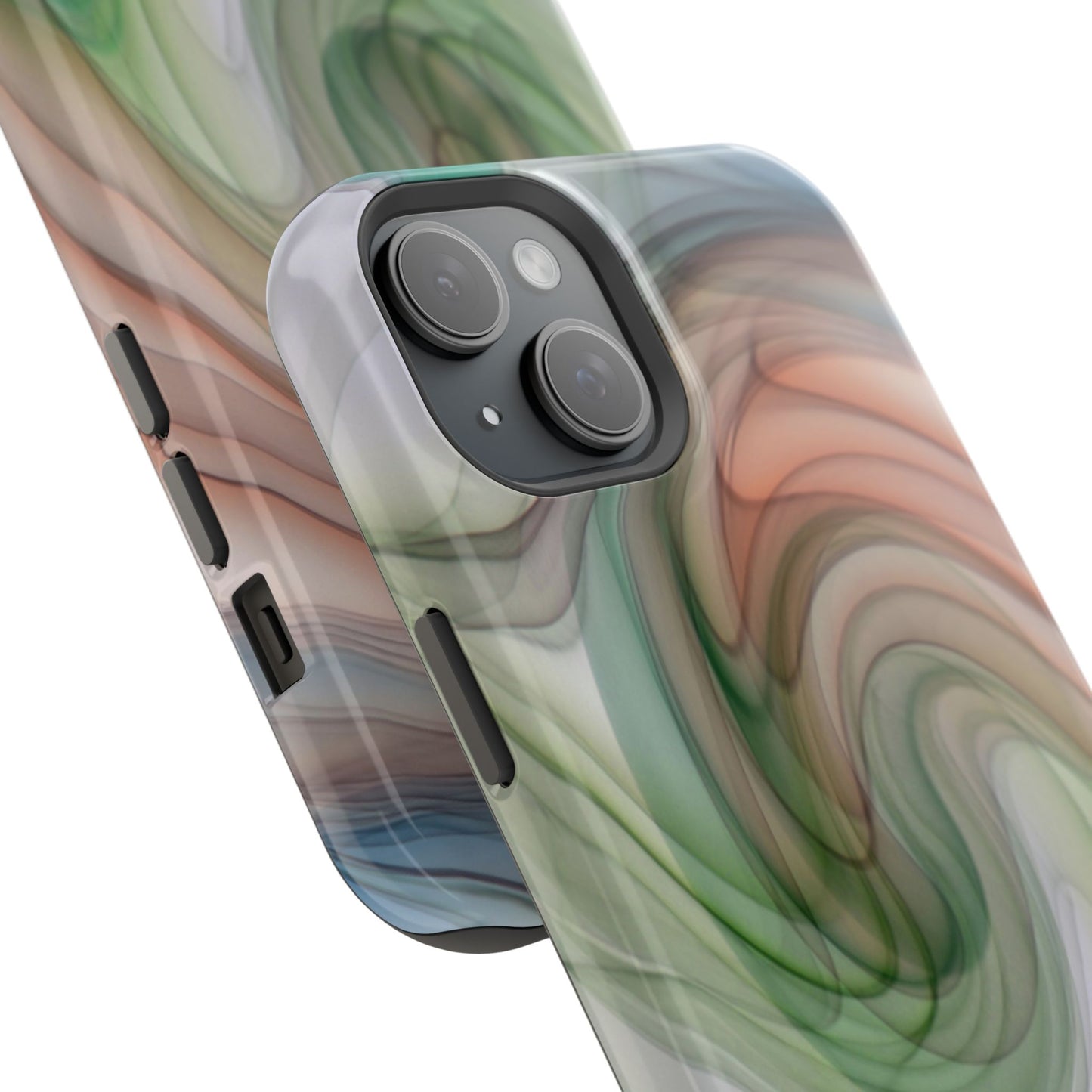 Impact-Resistant Phone Case – Marble Flow