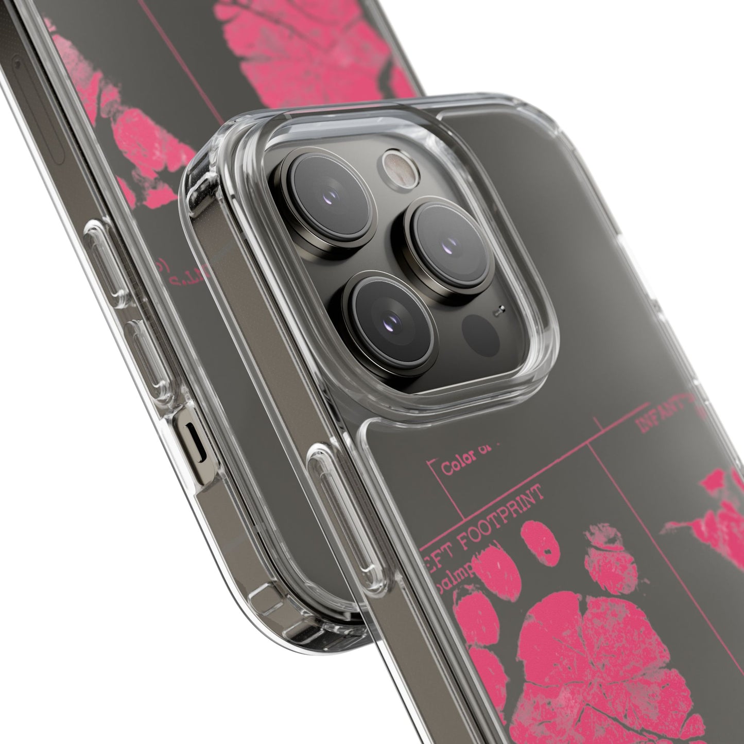 Clear Phone Case – Mom’s Little Pink Footprints