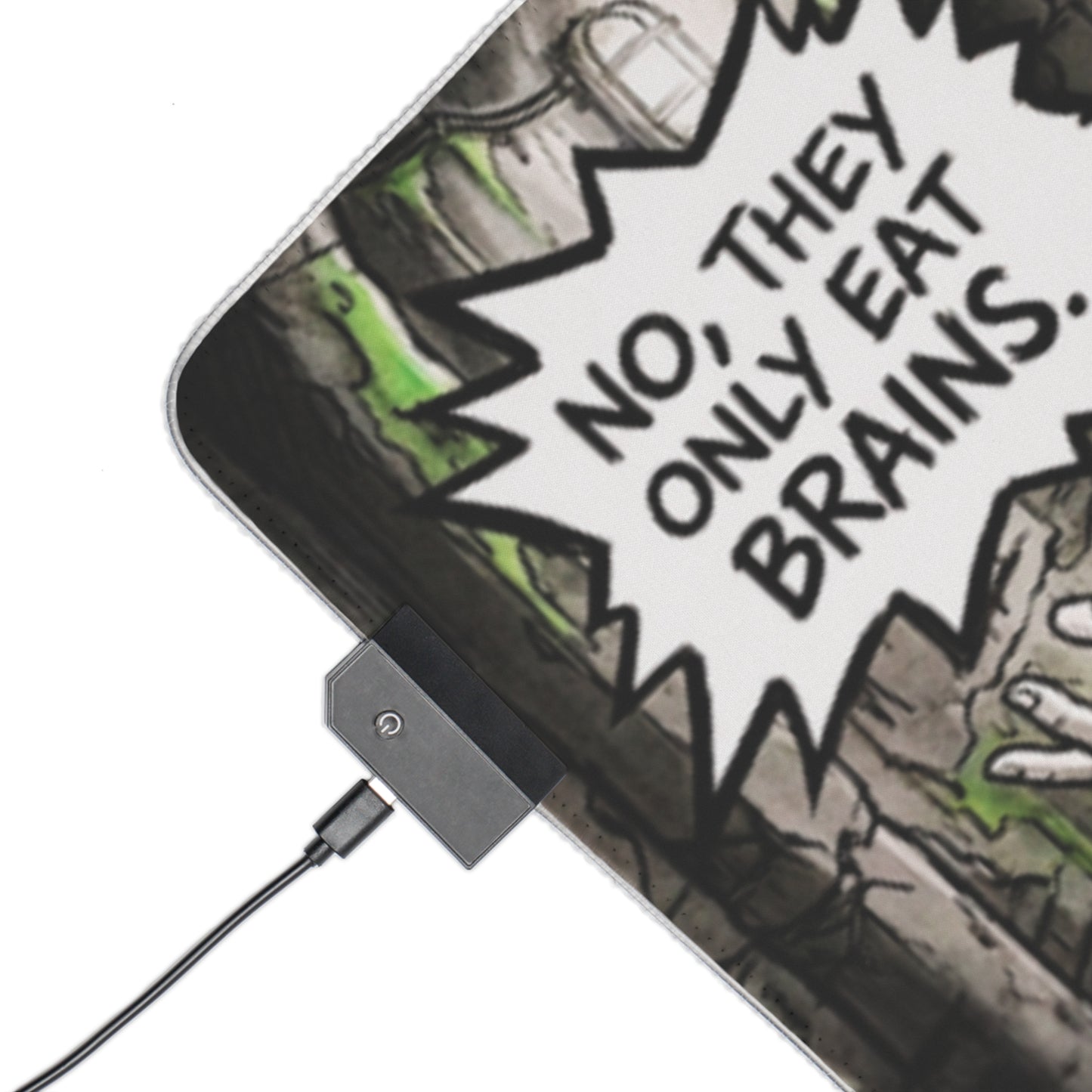 Gaming LED Desk Mat – Brains Only