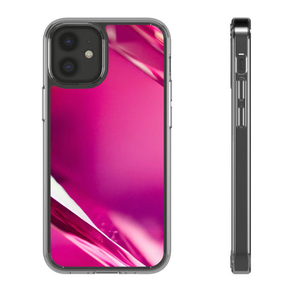 Clear Phone Case – Magenta Motion