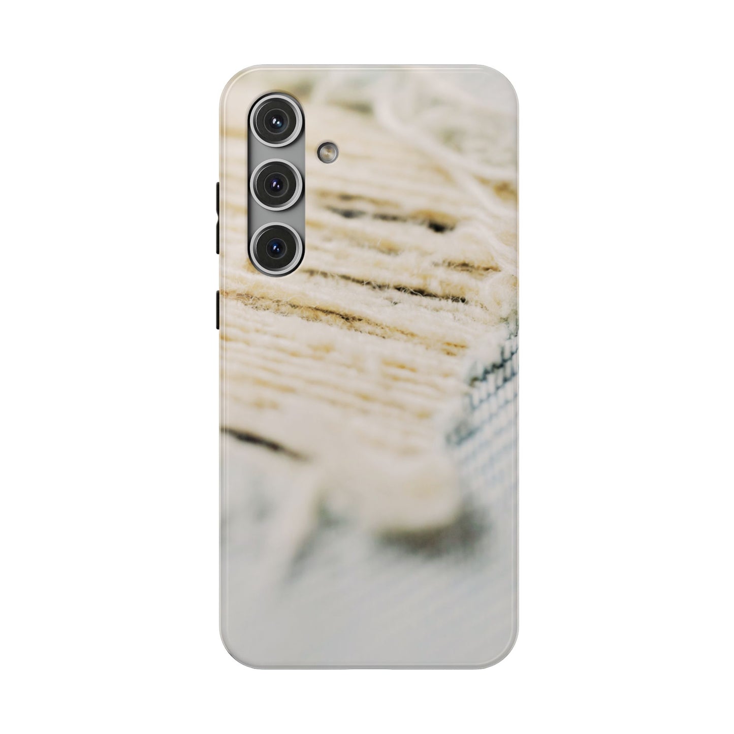 Impact-Resistant Phone Case – Woven Warmth