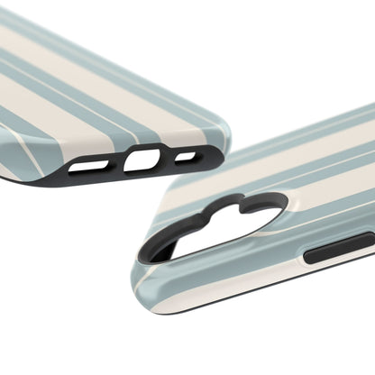 Wireless-Charging Compatible Case – Coastal Stripe