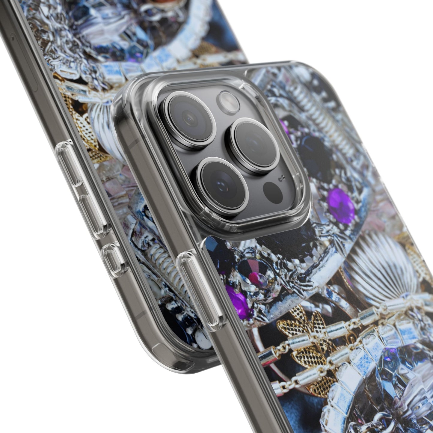 Clear Phone Case – Chrome Jewel
