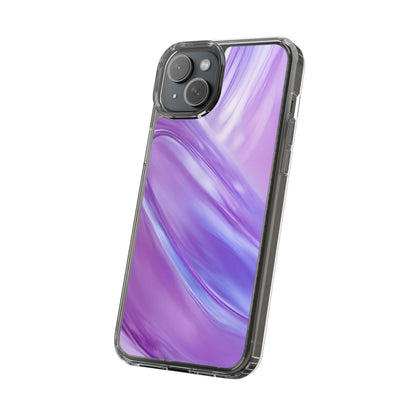Clear Phone Case – Lavender Wave