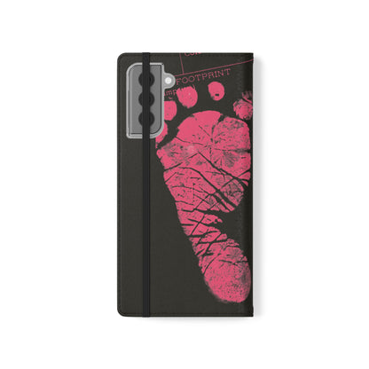 Flip Case – Mom’s Little Pink Footprints