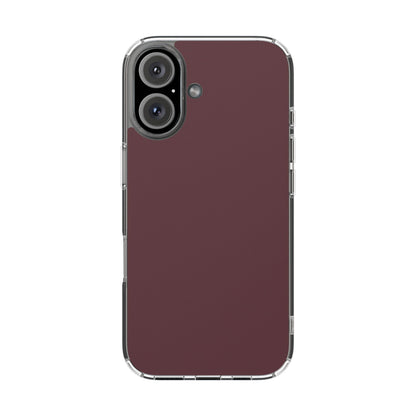 Clear Phone Case – Mulled Wine – Compatible with iPhone 13–17 & Samsung Galaxy S25–S26 Series