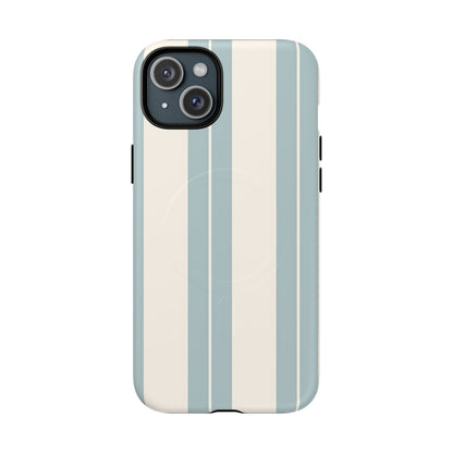 Protective Magnetic Phone Case - Coastal Stripe