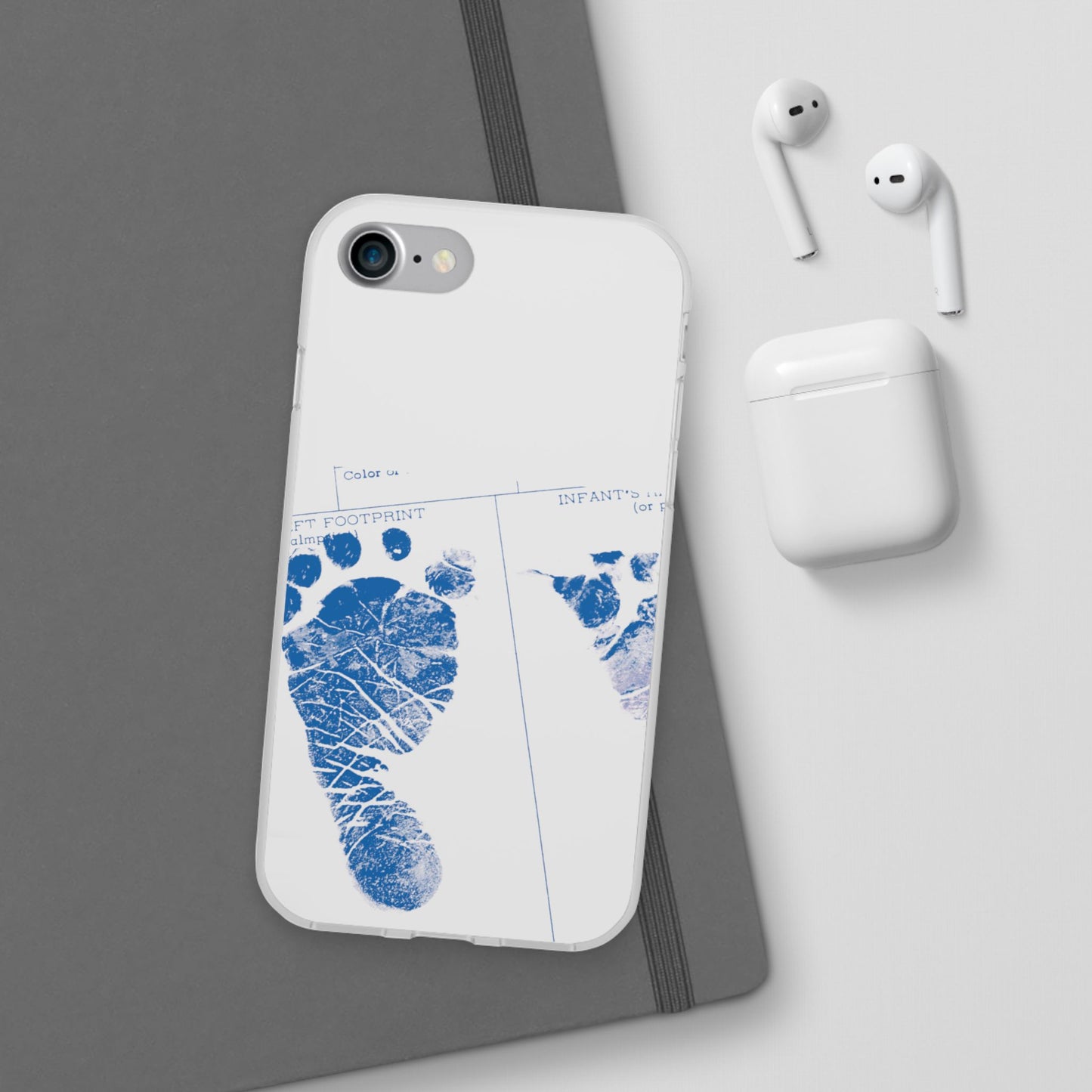 Flexi Case – Mom’s Little Blue Footprints