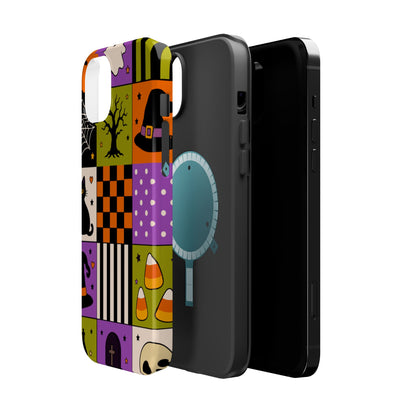 Wireless-Charging Compatible Case – Spooky Patchwork