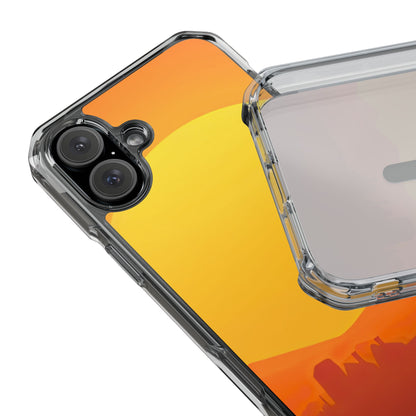 Clear Magnetic Phone Case — Desert Sunrise