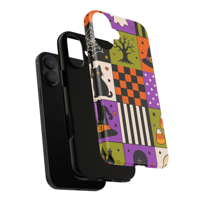 Protective Phone Case – Spooky Patchwork