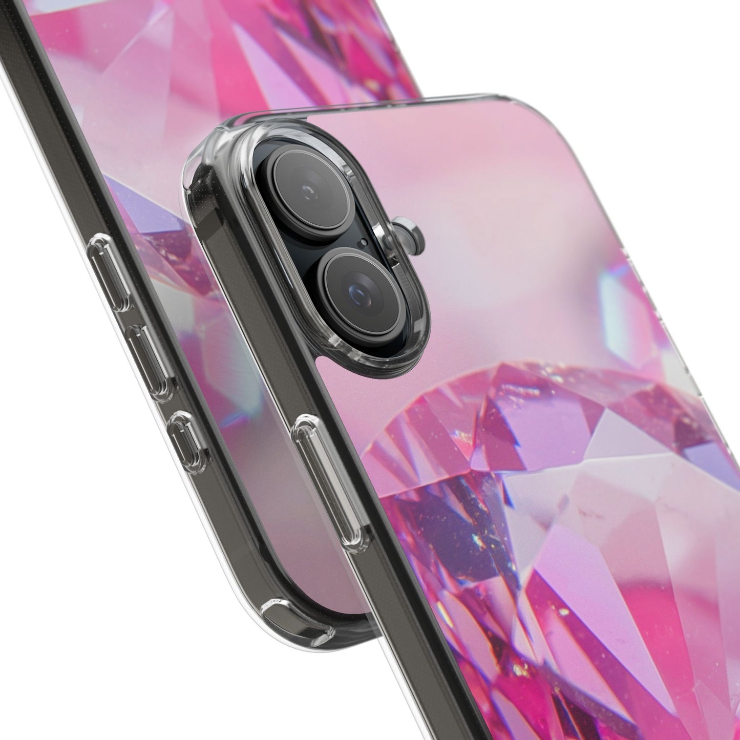 Clear Phone Case – Pink Ice