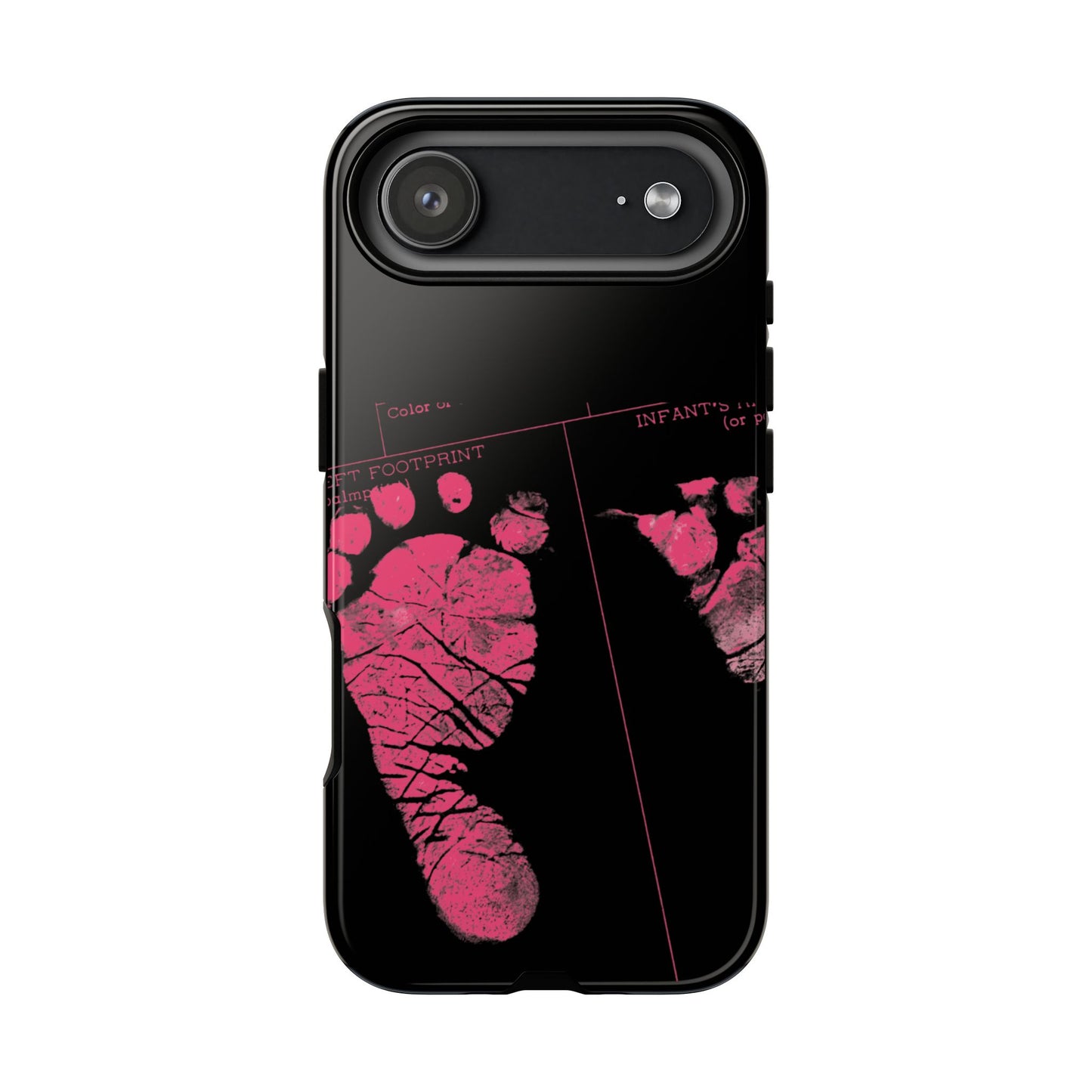 Protective Phone Case – Mom’s Little Pink Footprints