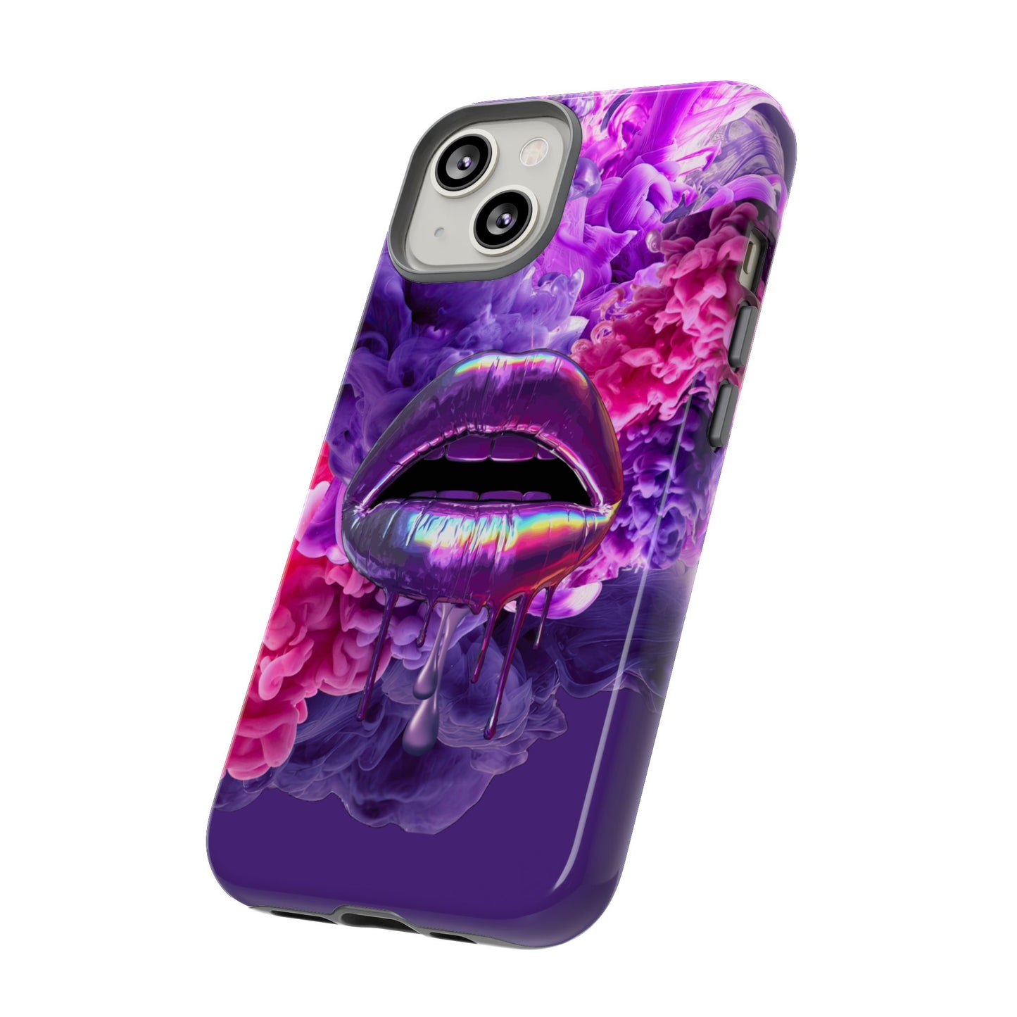 Protective Phone Case – Purple Haze Lips
