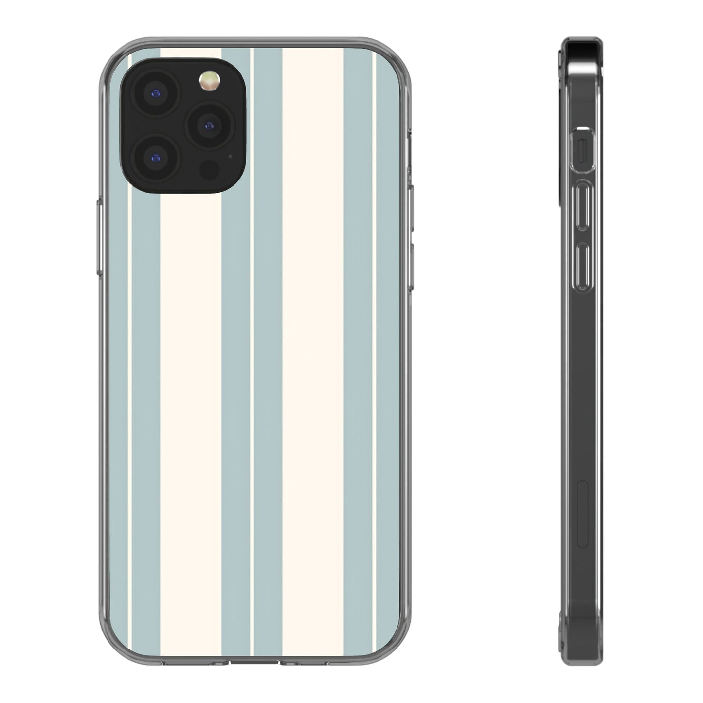 Clear Phone Case – Coastal Stripe