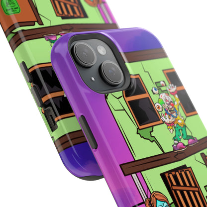Zombie Arcade Phone Case — Colorful Cartoon Horror Impact-Resistant iPhone Cover