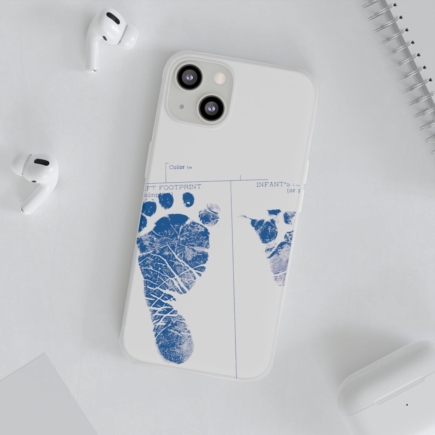 Flexi Case – Mom’s Little Blue Footprints