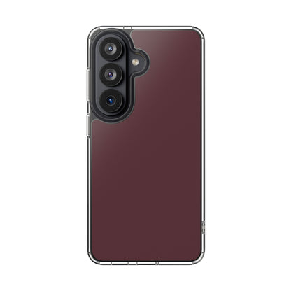 Clear Phone Case – Mulled Wine – Compatible with iPhone 13–17 & Samsung Galaxy S25–S26 Series