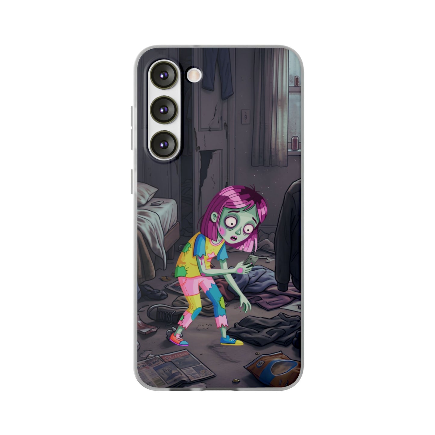 Zombie Girl Phone Case — Cute Creepy Cartoon Phone Cover