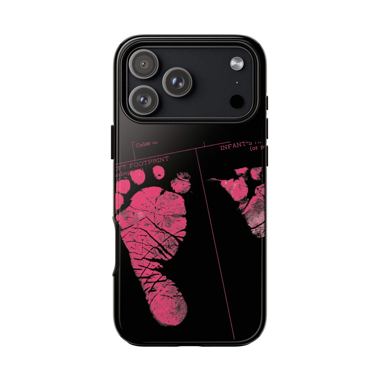 Protective Phone Case – Mom’s Little Pink Footprints