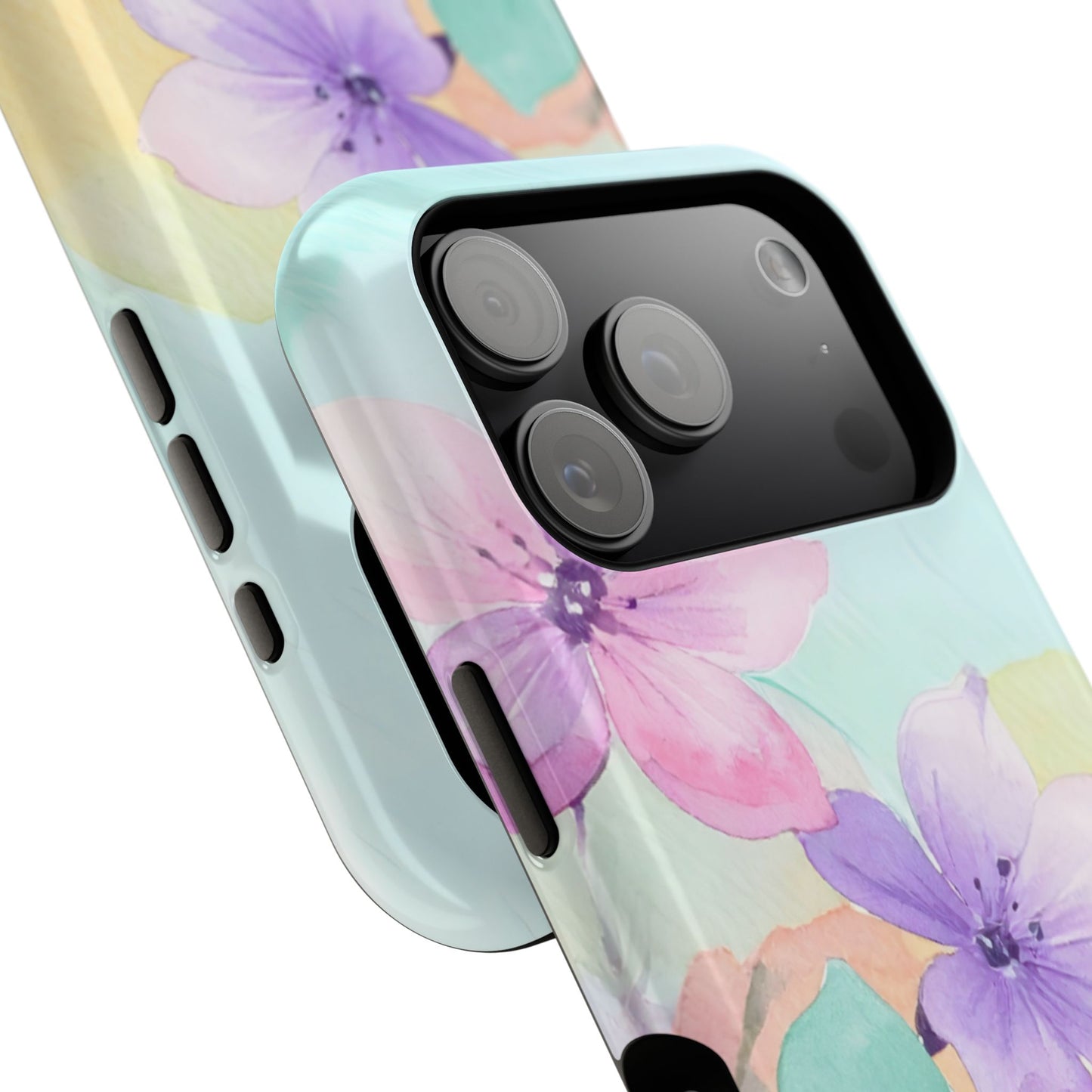 Impact-Resistant Phone Case – Water Petal
