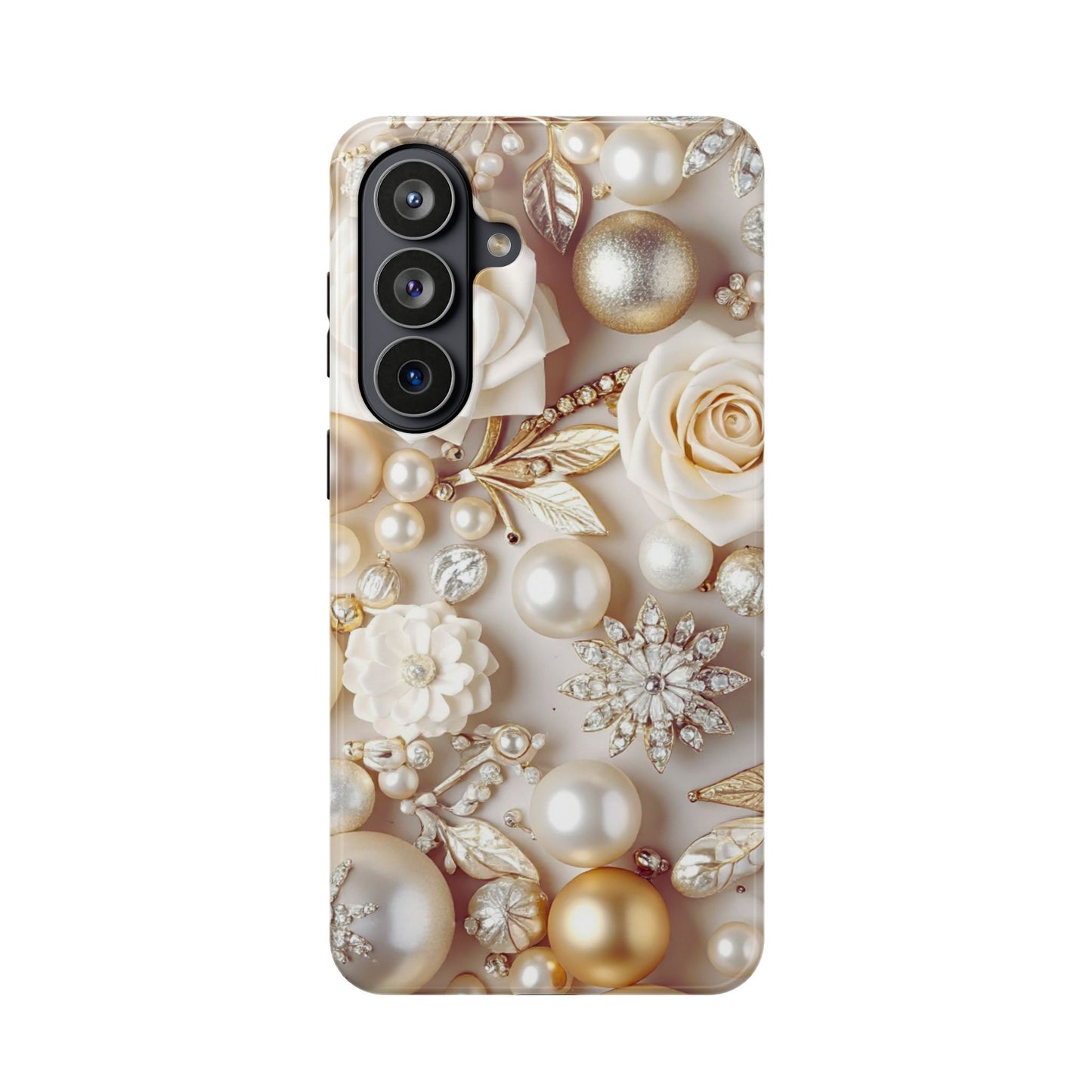 Impact-Resistant Phone Case – Ivory Opulence
