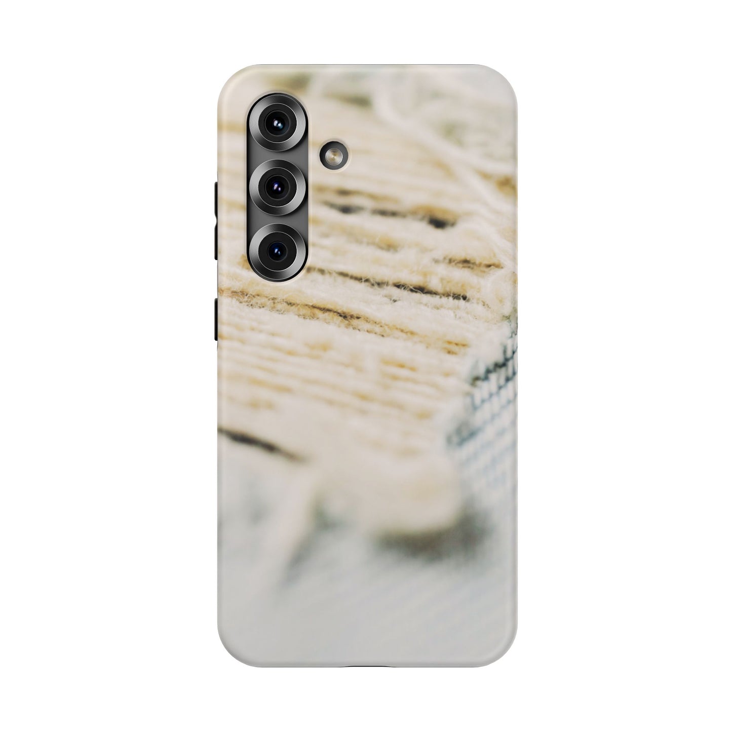Impact-Resistant Phone Case – Woven Warmth