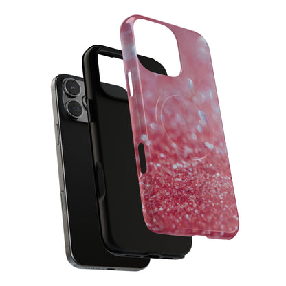 Protective Magnetic Phone Case – Rosé Sparkle