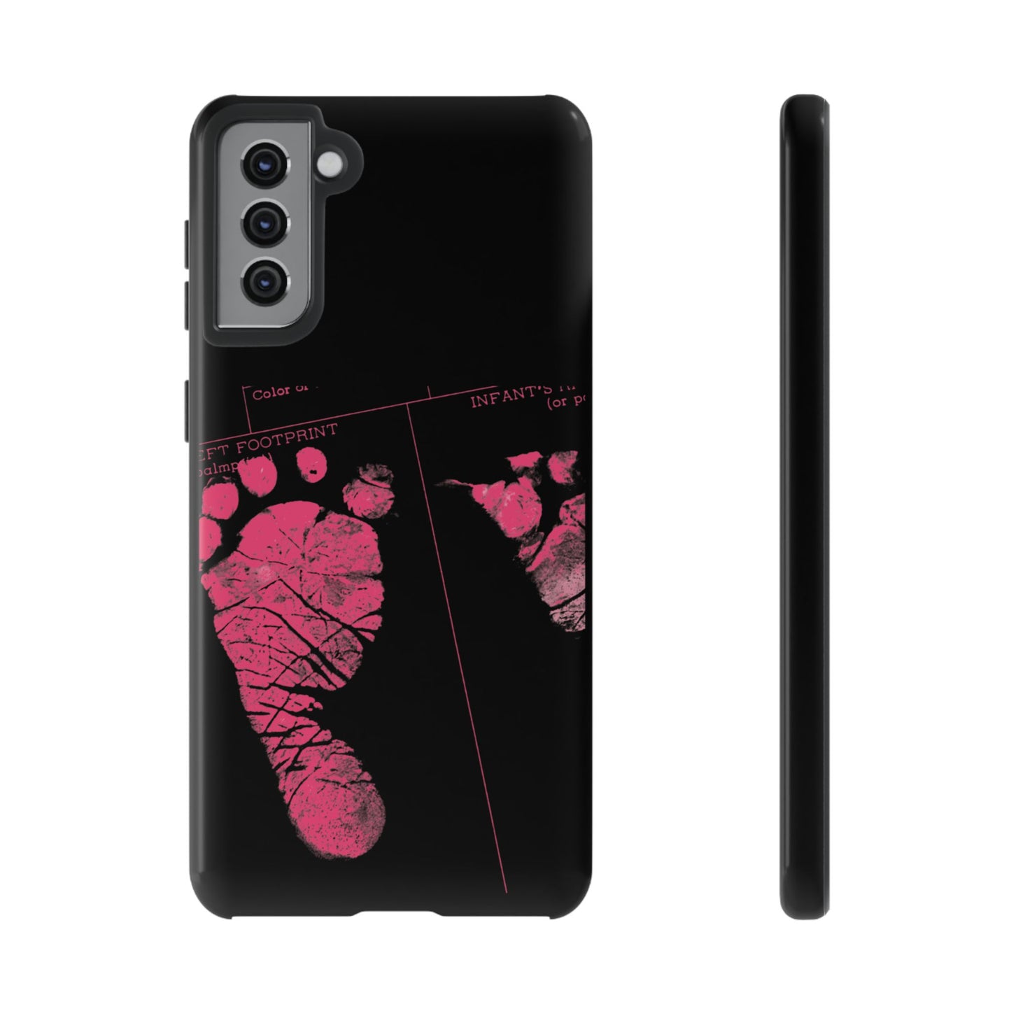 Protective Phone Case – Mom’s Little Pink Footprints