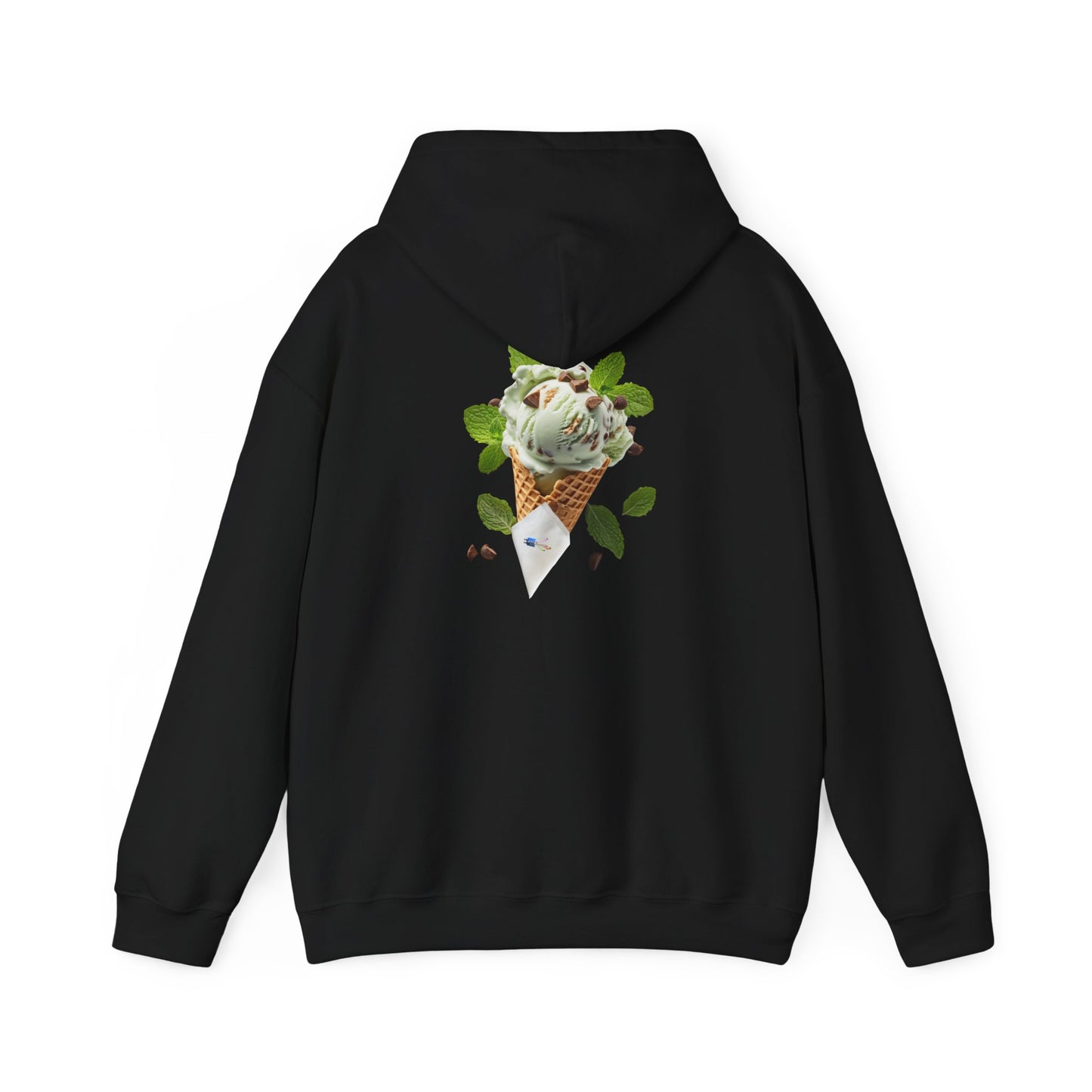 Pullover Hoodie – Never a Bad Connection Mint Ice Cream Design