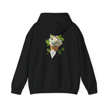 Pullover Hoodie – Never a Bad Connection Mint Ice Cream Design