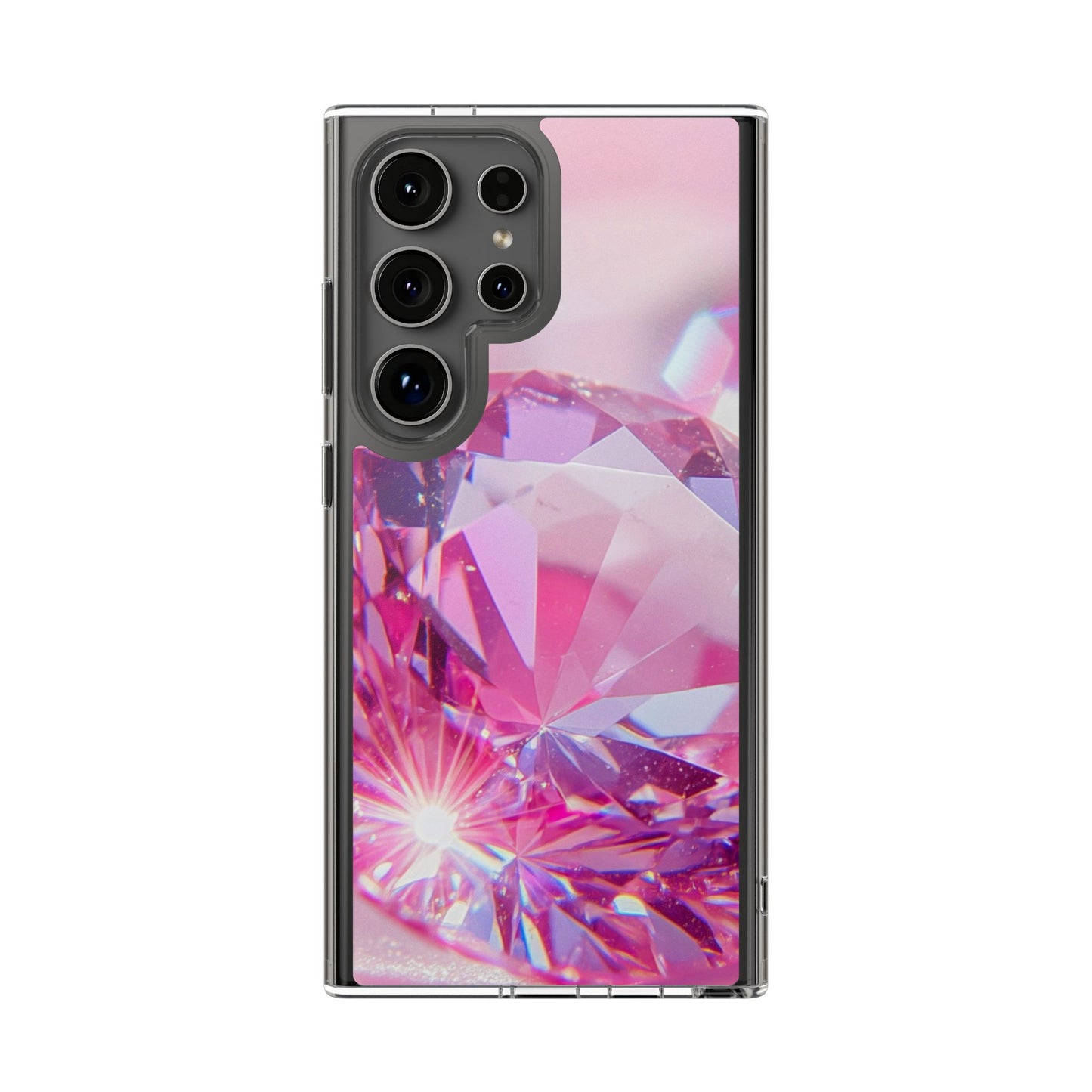 Clear Phone Case – Pink Ice