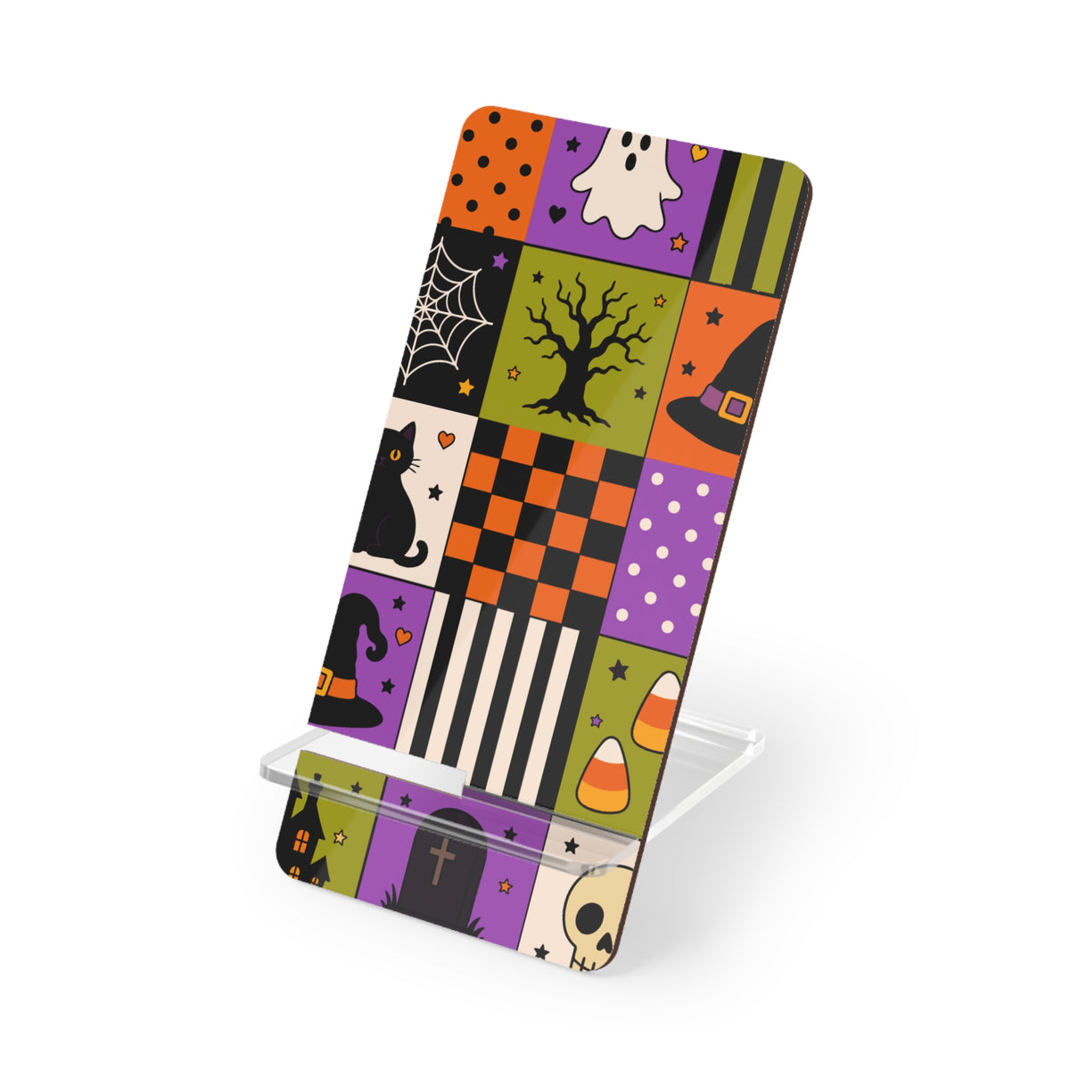 Phone Stand – Spooky Patchwork