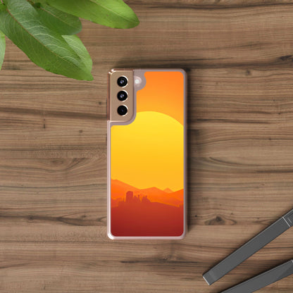 Clear Phone Case – Desert Sunrise