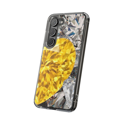 Clear Phone Case – Heart of Gold