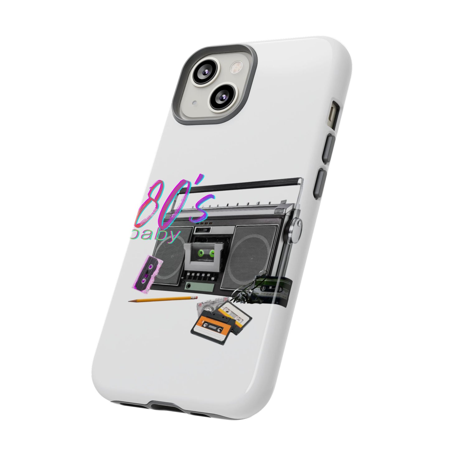 Protective Phone Case – 80’s Baby Retro Boombox Design