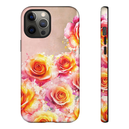Protective Phone Case – Sunset Roses