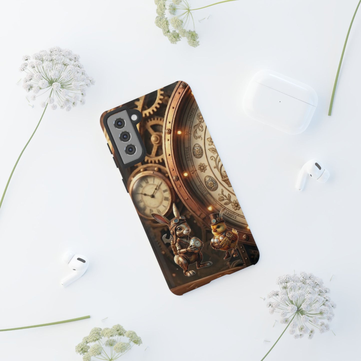 Protective Phone Case – Clockwork Cottontail