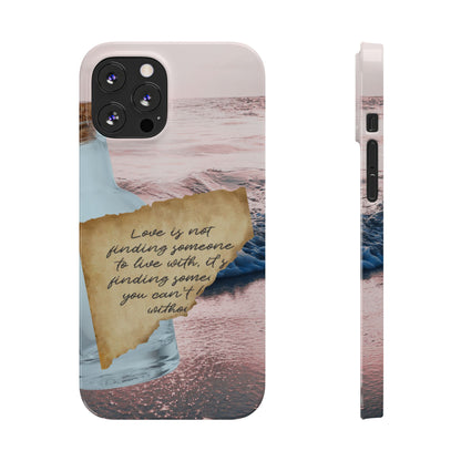 Slim Phone Case – Written in the Tide