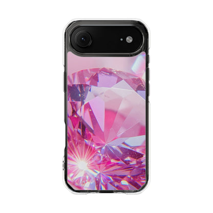 Clear Magnetic Phone Case – Pink Ice