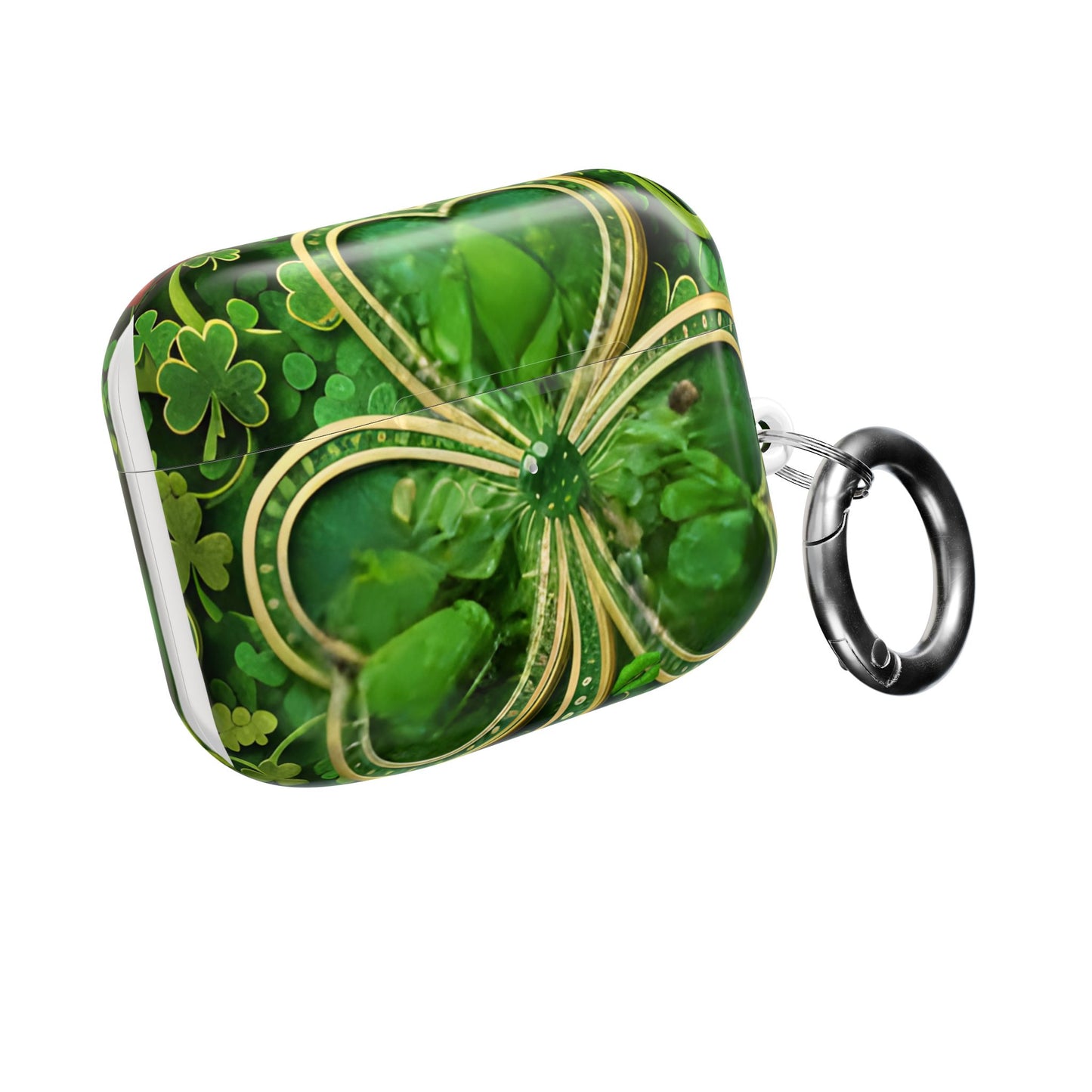 Earbud Case Cover – Lucky Clover Shamrock Kiss