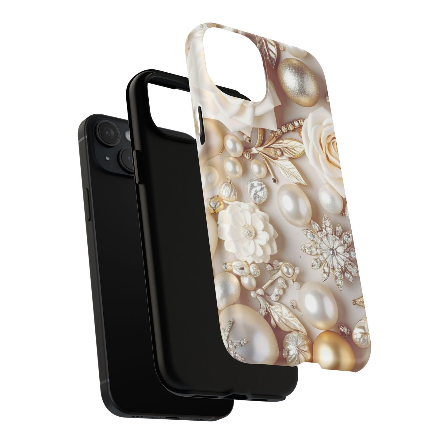 Protective Magnetic Phone Case – Ivory Opulence