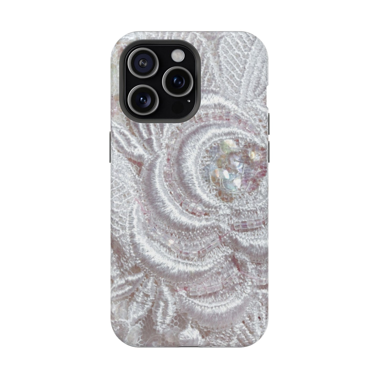 Impact-Resistant Phone Case – Lace Veil